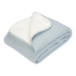 Little Dutch bassinet blanket Pure Soft Blue