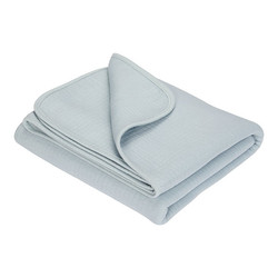 Little Dutch cot summer blanket Pure Soft Blue