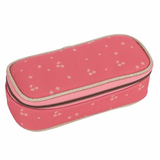 Jeune Premier boekentas Jeune Premier pencil box Cherry Glitter Pink