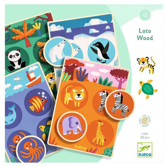 Djeco Djeco Loto Wood animals from the world