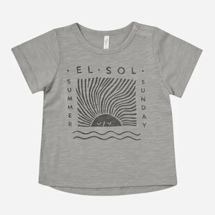 Rylee and Cru Basic Kurzarm T-Shirt El Sol