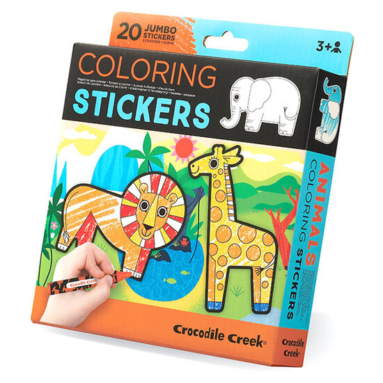 Crocodile Creek Crocodile Creek stickers à colorier Animal