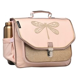 Cartable Moyen Libellule Rose - Caramel et Cie