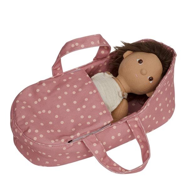 Olli Ella Dinkum Dolls carry cot Polka Dot Little Thingz