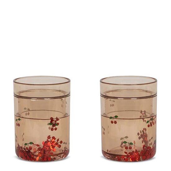 Konges Slojd Konges Slojd glitter cups Cherry 2-pack