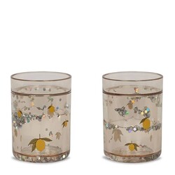Konges Slojd glitter cups Lemon 2-pack