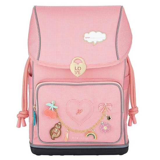 Jeune Premier boekentas Jeune Premier Rucksack Ergomaxx Vichy Love Pink