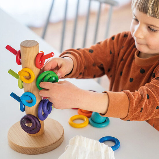 Grimm's Grimm's sorting helper building rings rainbow