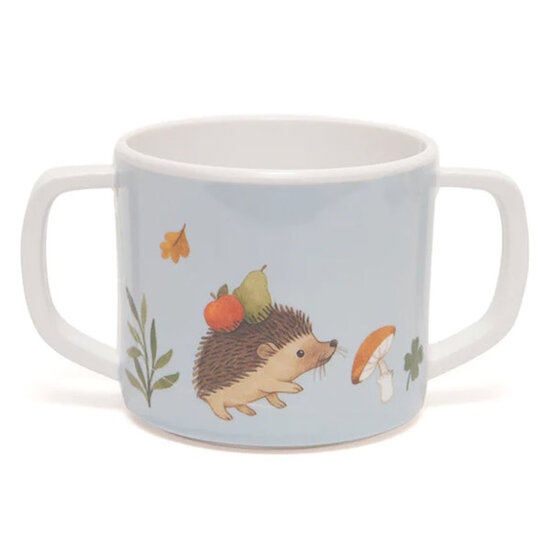 Petit Monkey Petit Monkey beker animal craddle dove blue