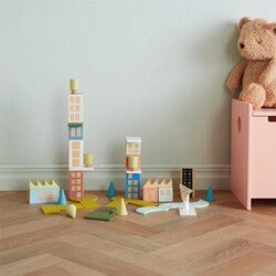 Cubes en bois The City AIDEN Kids Concept