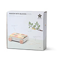 Kid's Concept Kids Concept Wagen mit Holzklötzen EDVIN