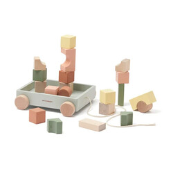 Kids Concept wagon with blocks EDVIN