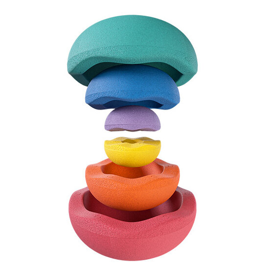 Stapelstein Stapelstein Inside Rainbow Classic 6-part set