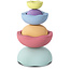 Stapelstein Stapelstein Inside Rainbow Pastel set van 6