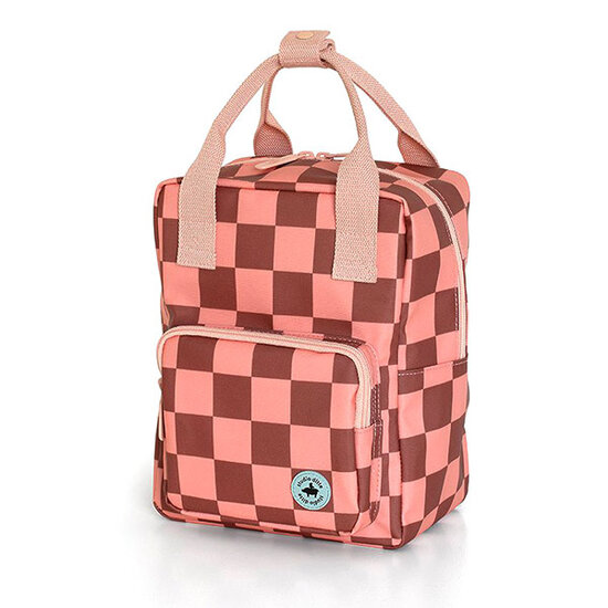 Studio Ditte Studio Ditte backpack Small Blocks pink-brown