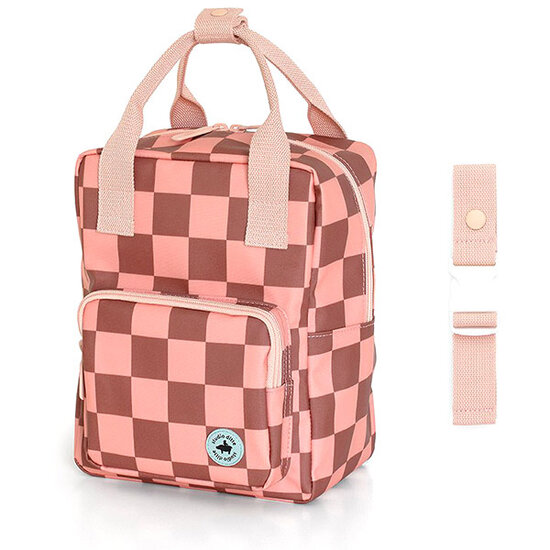 Studio Ditte Studio Ditte Rucksack Small Blocks pink-brown