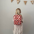 Studio Ditte Studio Ditte Rucksack Small Blocks pink-brown