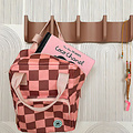 Studio Ditte Studio Ditte backpack Small Blocks pink-brown
