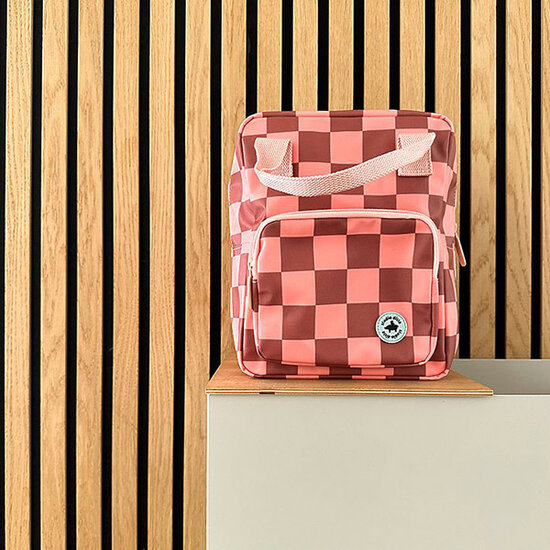 Studio Ditte Studio Ditte Rucksack Small Blocks pink-brown