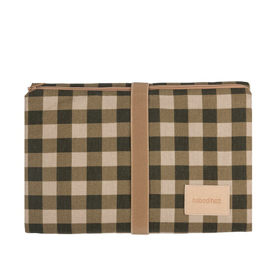 Nobodinoz tipi en accessoires Nobodinoz changing pad Green Checks