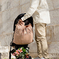 Nobodinoz Nobodinoz stroller bag Terracotta Checks