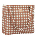Nobodinoz Nobodinoz tote bag Terracotta Checks