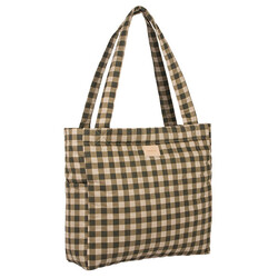 Nobodinoz tote bag Green Checks