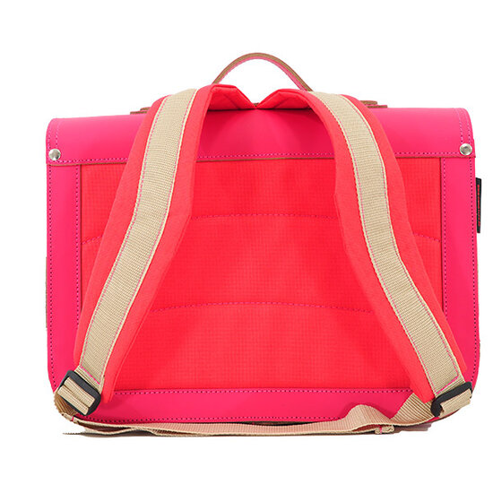 Own Stuff Own Stuff  | Lederen boekentas Fuchsia Vlinder Magnetisch