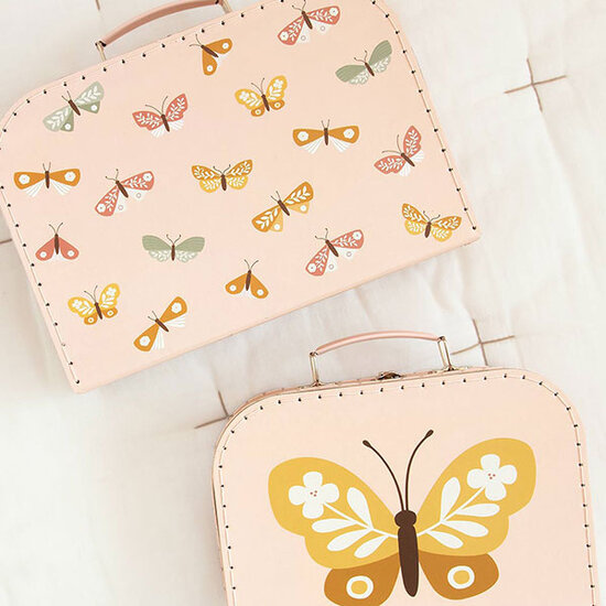 A Little Lovely Company A Little Lovely Company suitcase set butterflies