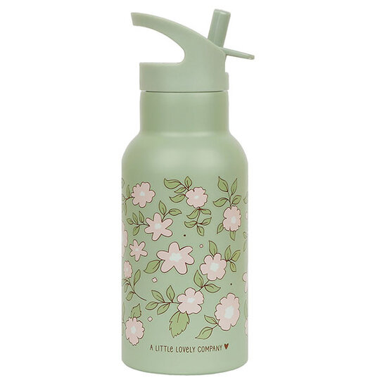 A Little Lovely Company A Little Lovely Company stainless steel drinking bottle Blossoms-sage