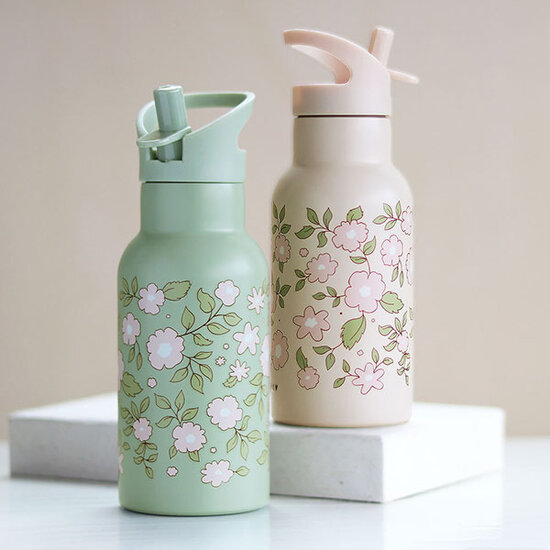 A Little Lovely Company A Little Lovely Company stainless steel drinking bottle Blossoms-sage