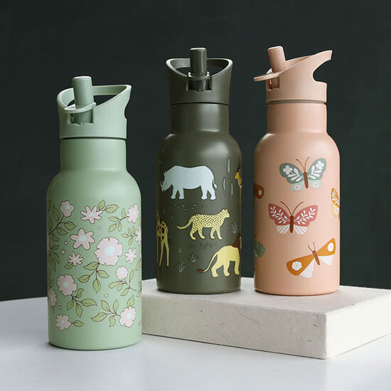 A Little Lovely Company Gourde isotherme Fleurs-sauge - A Little Lovely Company