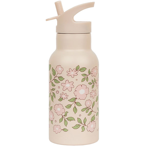 Gourde Isotherme Enfant Done By Deer 350ml - Acier Inox, Paille Integrée, Design Croco Vert