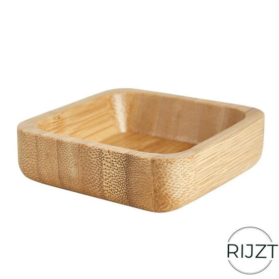 Rijzt Rijzt wooden bowl square 7 cm