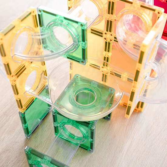 Connetix Tiles Blocs de construction magnétiques Connetix Tiles 66 Piece Ball Run Expension Pack