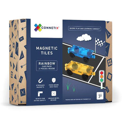 Blocs de construction magnétiques Connetix Tiles 2 Piece car Pack