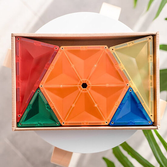 Connetix Tiles Connetix Tiles 30 Piece Geometry Pack magnetic blocks