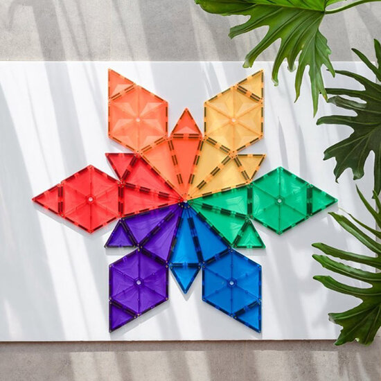 Connetix Tiles Blocs de construction magnétiques Connetix Tiles 30 Piece Geometry Pack