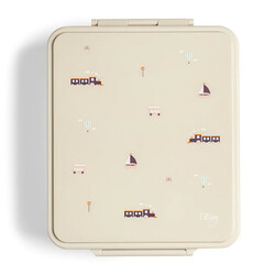 Citron brooddoos met thermo lunchbox Vehicles