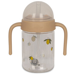 Konges Slojd drinking bottle with handle Lemon