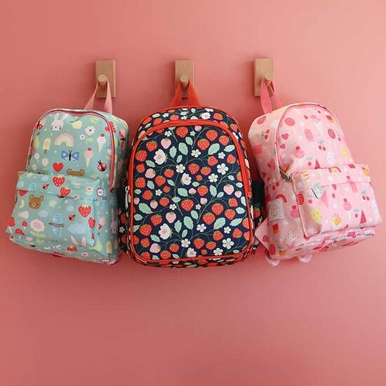 A Little Lovely Company A Little Lovely Company Rucksack Erdbeeren