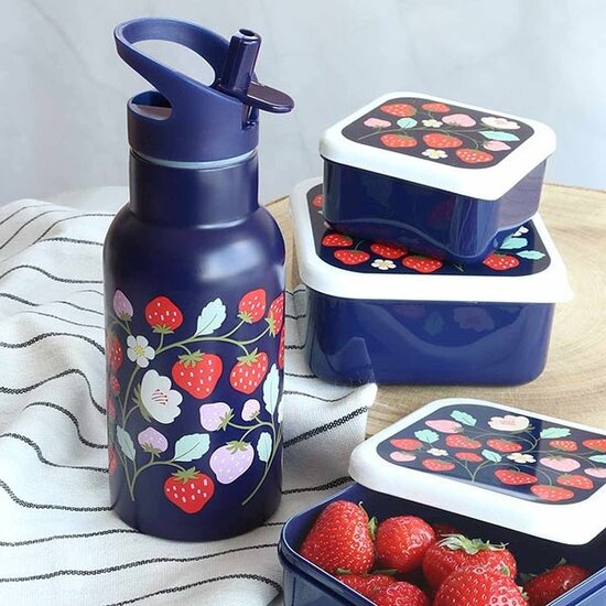 A Little Lovely Company A Little Lovely Company stainless steel drinking bottle Strawberries