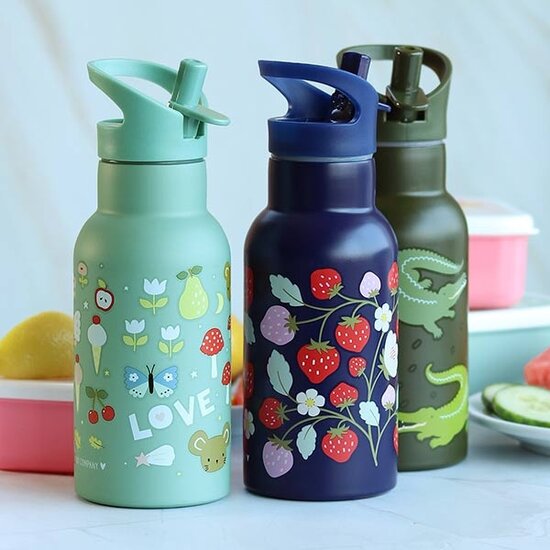 A Little Lovely Company A Little Lovely Company stainless steel drinking bottle Strawberries