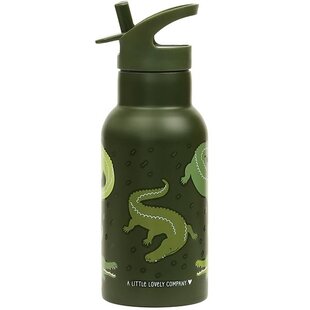 A Little Lovely Company stainless steel drinking bottle Crocodiles