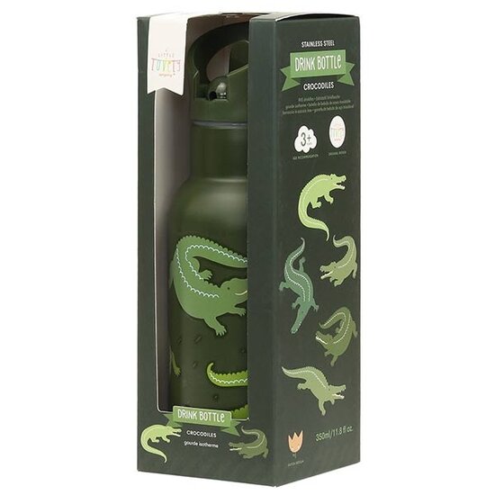 A Little Lovely Company A Little Lovely Company stainless steel drinking bottle Crocodiles