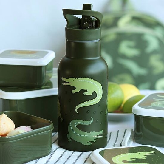 A Little Lovely Company A Little Lovely Company Edelstahl-Trinkflasche Krokodile