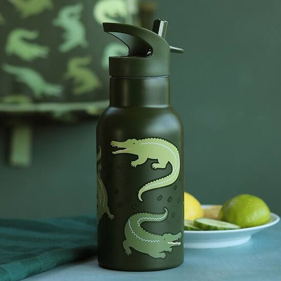 A Little Lovely Company Gourde isotherme Crocodiles - A Little Lovely Company