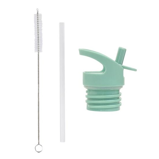 A Little Lovely Company Lid straw and brush set Joy