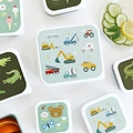 A Little Lovely Company A Little Lovely Company lunch & snack box set Vehicles