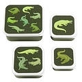 A Little Lovely Company A Little Lovely Company lunch & snack box set Crocodiles